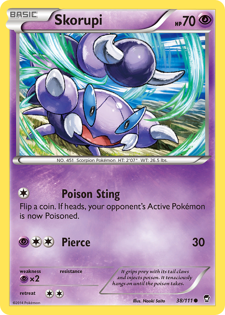 Skorupi (38/111) [XY: Furious Fists] - Pokémon - Card Brawlers | Quebec | Canada |