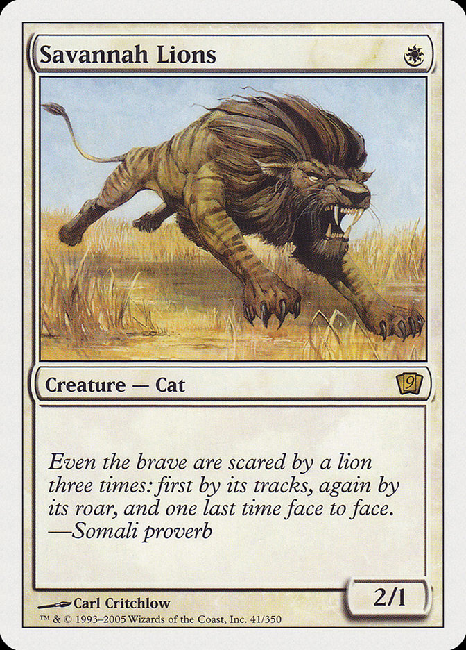 Savannah Lions [Ninth Edition] - Magic: The Gathering - Card Brawlers | Quebec | Canada |