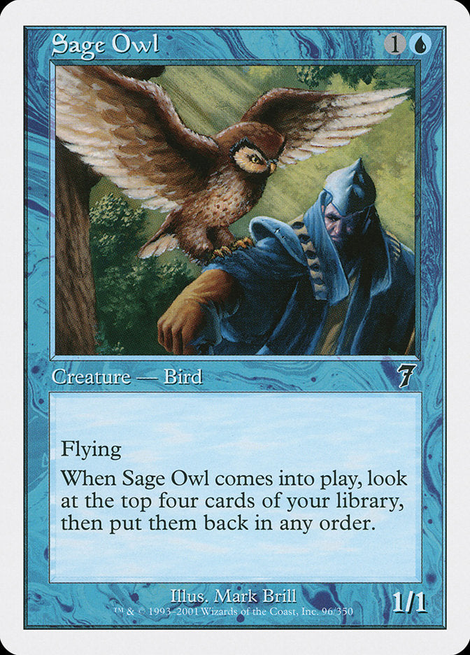 Sage Owl [Seventh Edition] - Magic: The Gathering - Card Brawlers | Quebec | Canada |