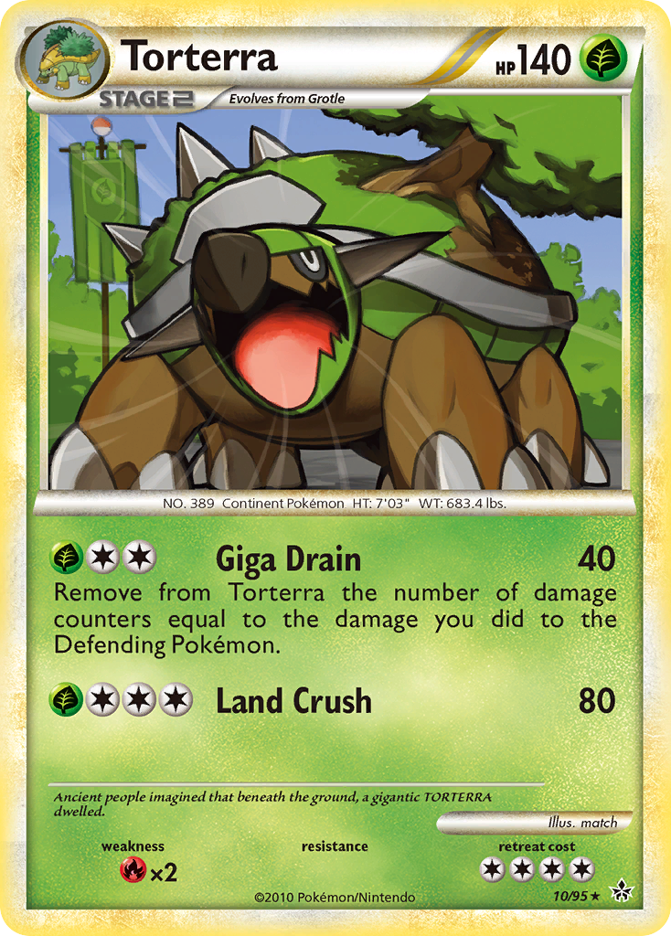 Torterra (10/95) [HeartGold & SoulSilver: Unleashed] - Pokémon - Card Brawlers | Quebec | Canada |