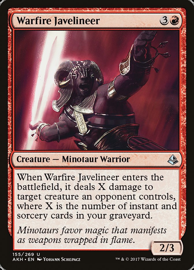 Warfire Javelineer [Amonkhet] - Magic: The Gathering - Card Brawlers | Quebec | Canada |