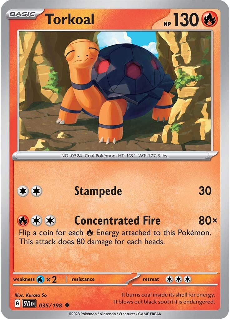 Torkoal (035/198) [Scarlet & Violet: Base Set] - Pokémon - Card Brawlers | Quebec | Canada |