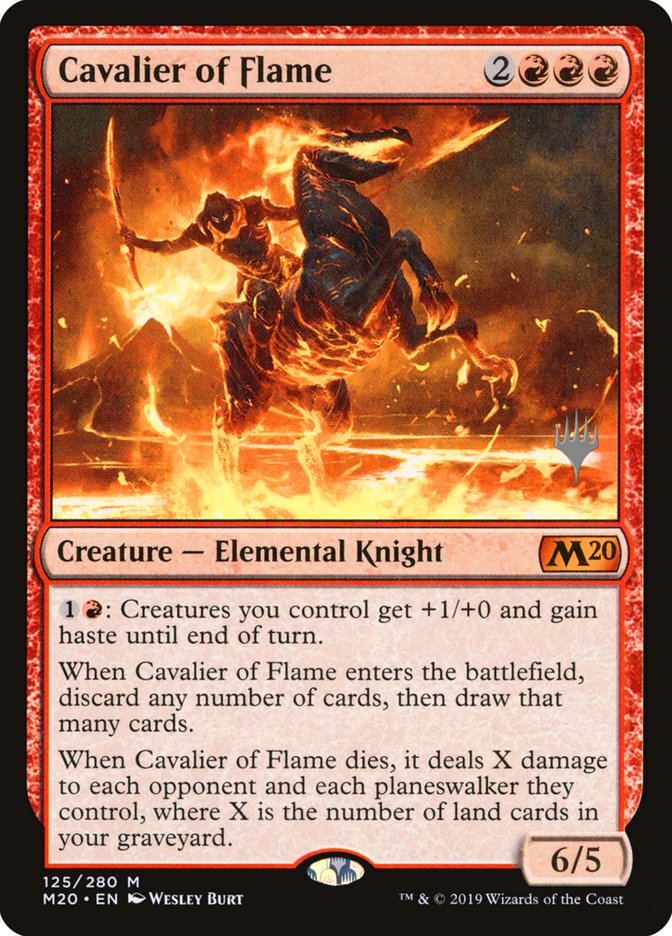 Cavalier of Flame (Promo Pack) [Core Set 2020 Promos] - Magic: The Gathering - Card Brawlers | Quebec | Canada |