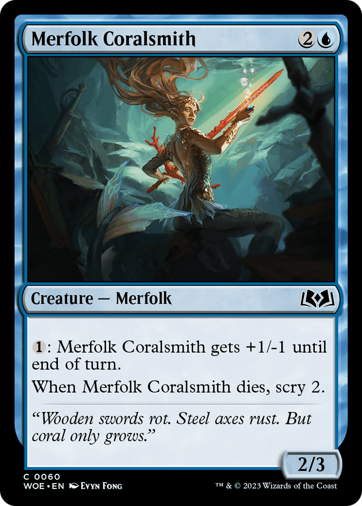 Merfolk Coralsmith [Wilds of Eldraine] - Magic: The Gathering - Card Brawlers | Quebec | Canada |