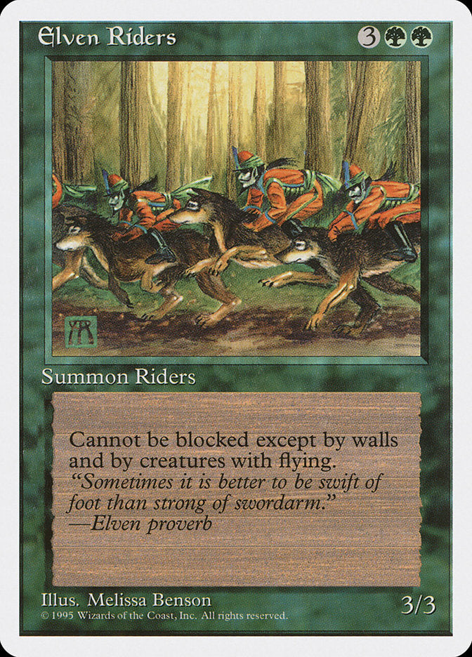 Elven Riders [Fourth Edition] - Magic: The Gathering - Card Brawlers | Quebec | Canada |