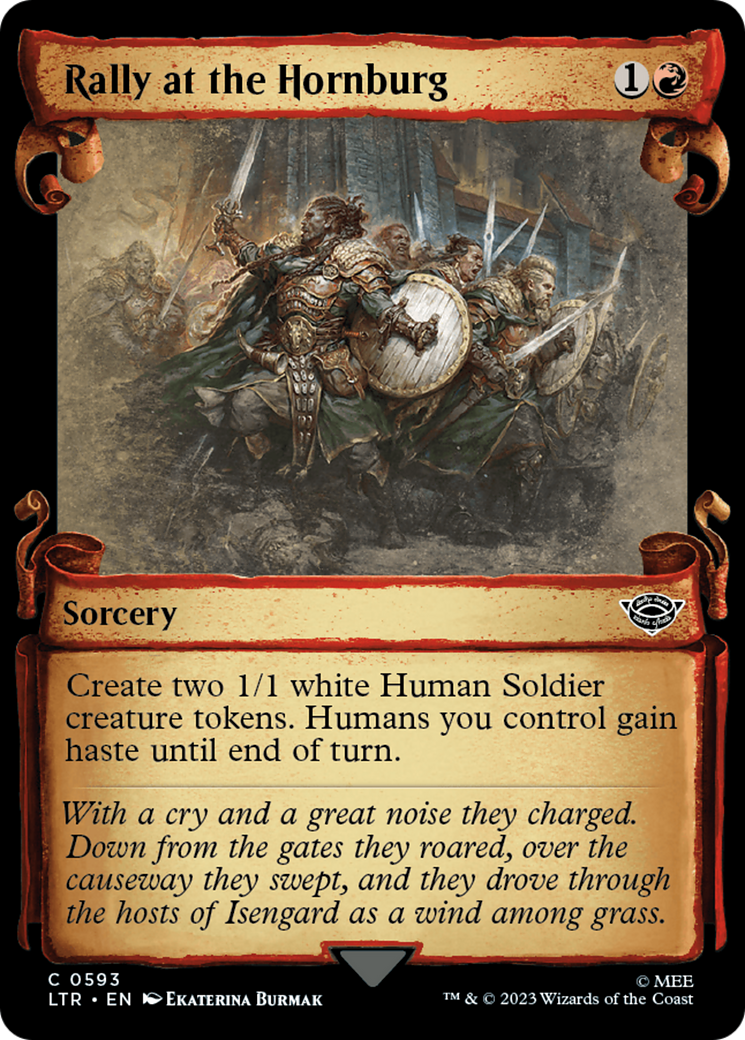 Rally at the Hornburg [The Lord of the Rings: Tales of Middle-Earth Showcase Scrolls] - Magic: The Gathering - Card Brawlers | Quebec | Canada |