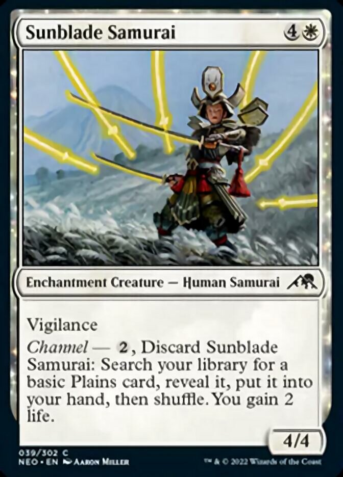 Sunblade Samurai [Kamigawa: Neon Dynasty] - Magic: The Gathering - Card Brawlers | Quebec | Canada |