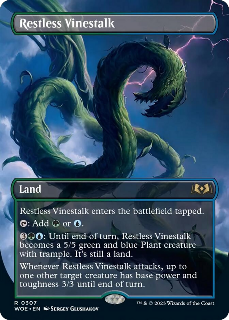 Restless Vinestalk (Borderless) [Wilds of Eldraine] - Magic: The Gathering - Card Brawlers | Quebec | Canada |