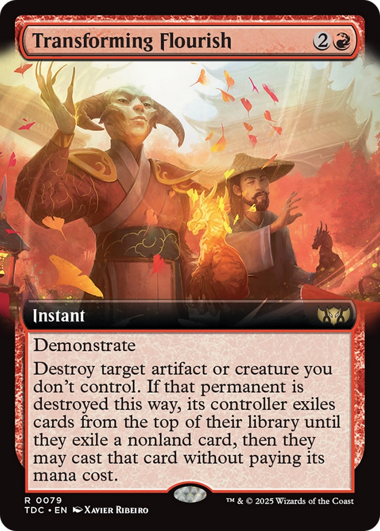 Transforming Flourish (Extended Art) [Tarkir: Dragonstorm Commander] - Magic: The Gathering - Card Brawlers | Quebec | Canada |
