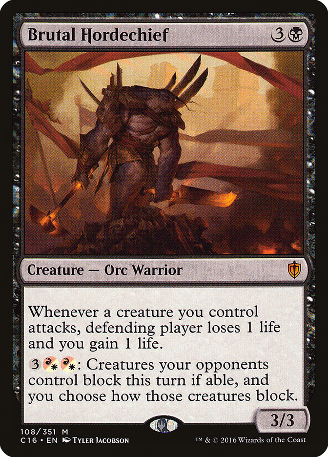 Brutal Hordechief [Commander 2016] - Magic: The Gathering - Card Brawlers | Quebec | Canada |