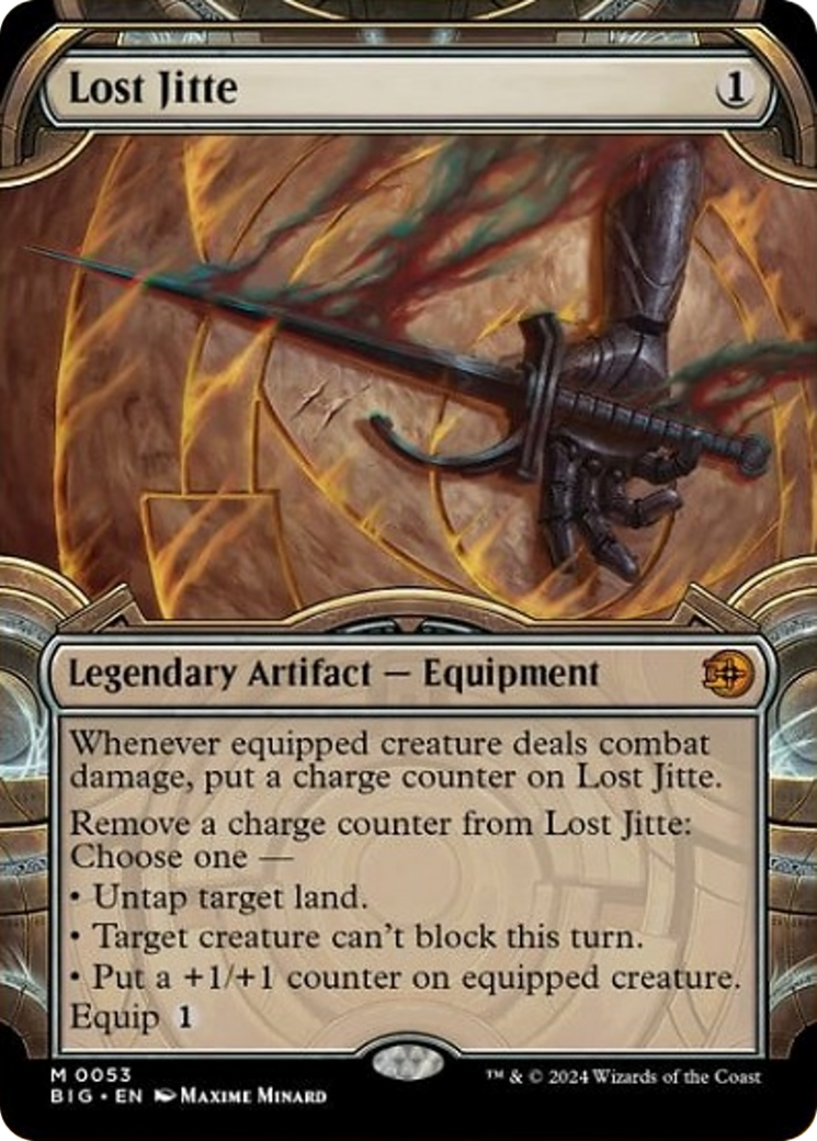Lost Jitte (Showcase) [Outlaws of Thunder Junction: The Big Score] - Magic: The Gathering - Card Brawlers | Quebec | Canada |