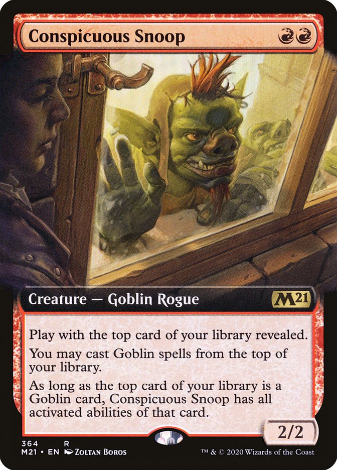 Conspicuous Snoop (Extended Art) [Core Set 2021] - Magic: The Gathering - Card Brawlers | Quebec | Canada |