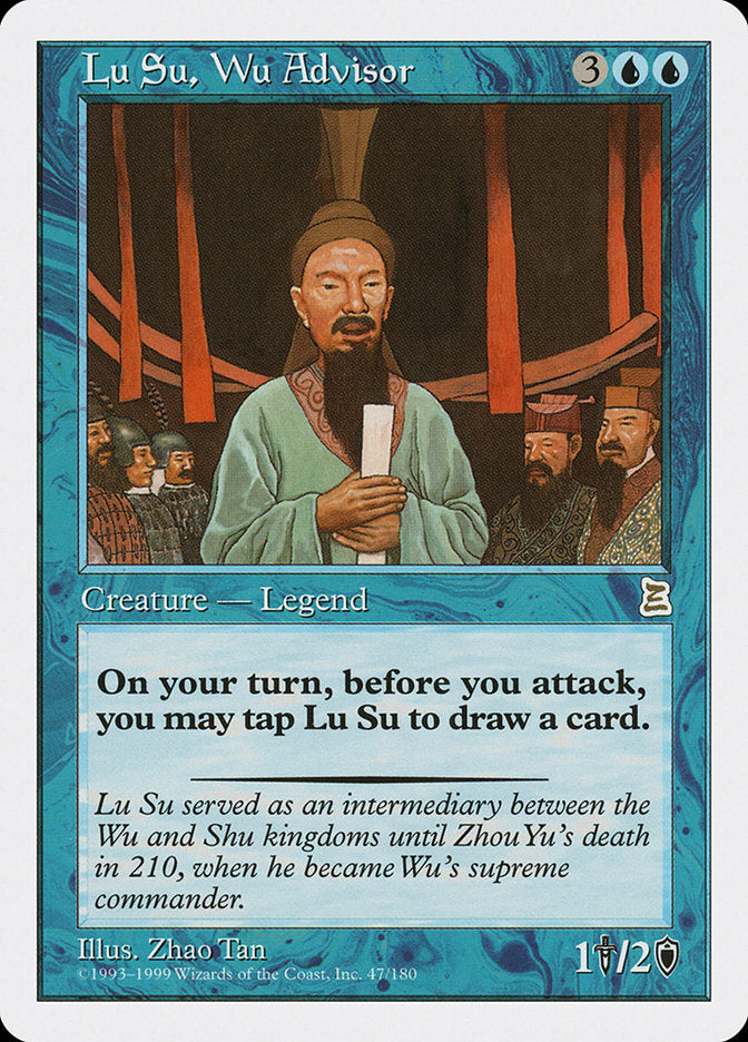Lu Su, Wu Advisor [Portal Three Kingdoms] - Magic: The Gathering - Card Brawlers | Quebec | Canada |