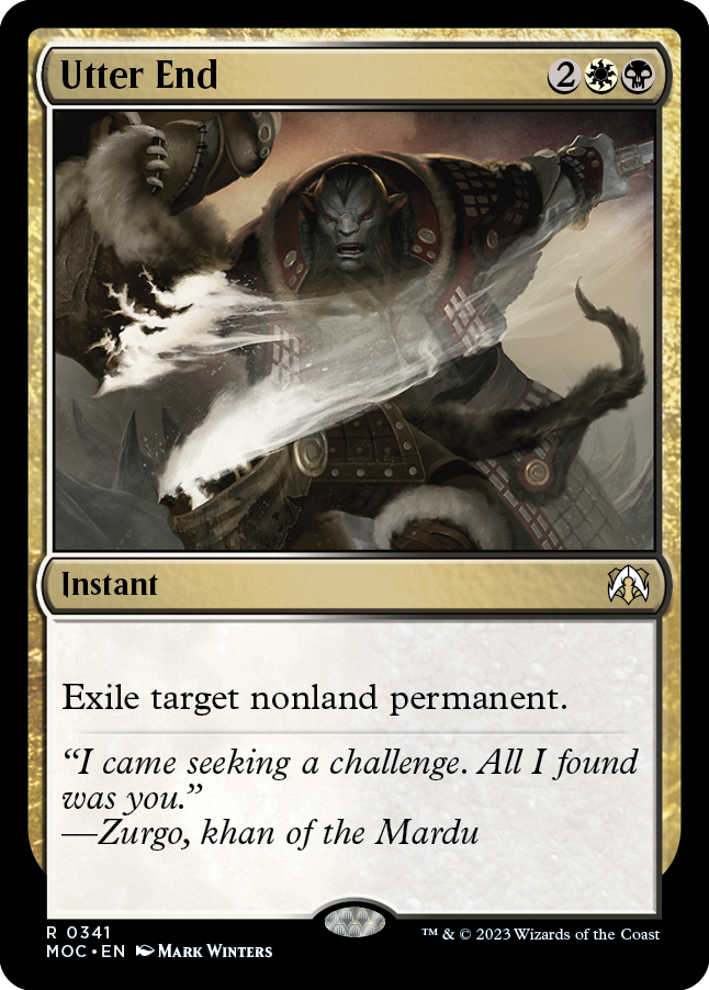 Utter End [March of the Machine Commander] - Magic: The Gathering - Card Brawlers | Quebec | Canada |