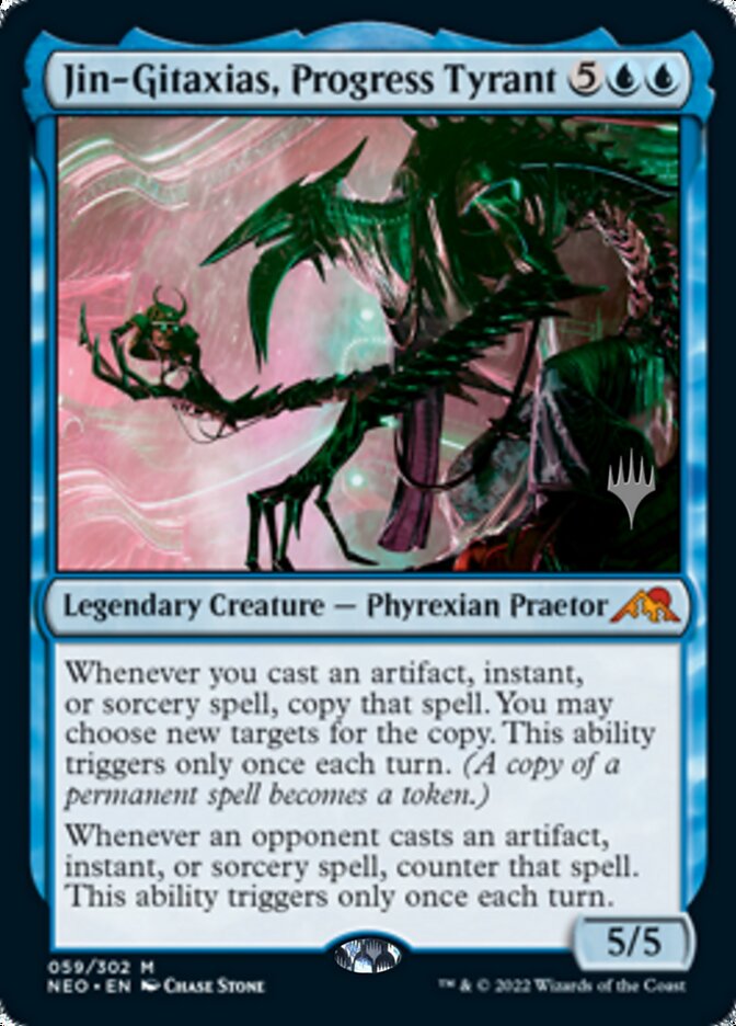 Jin-Gitaxias, Progress Tyrant (Promo Pack) [Kamigawa: Neon Dynasty Promos] - Magic: The Gathering - Card Brawlers | Quebec | Canada |
