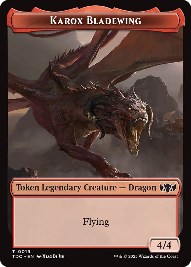 Karox Bladewing // Copy Double-Sided Token [Tarkir: Dragonstorm Commander Tokens] - Magic: The Gathering - Card Brawlers | Quebec | Canada |