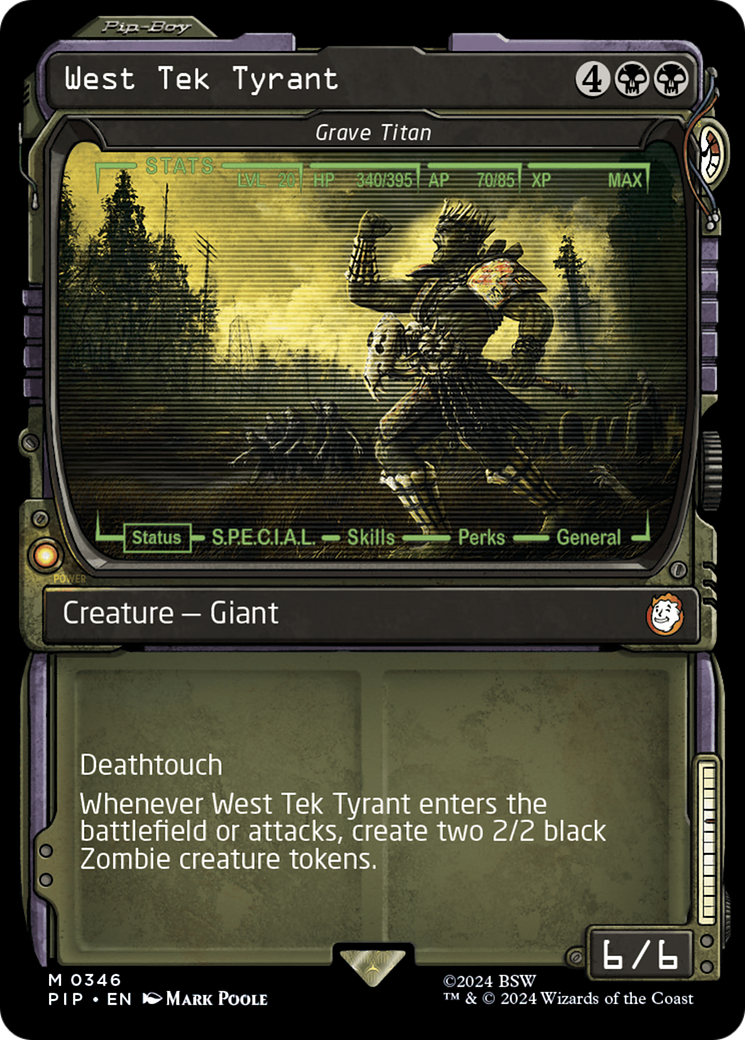 West Tek Tyrant - Grave Titan (Showcase) [Fallout] - Magic: The Gathering - Card Brawlers | Quebec | Canada |