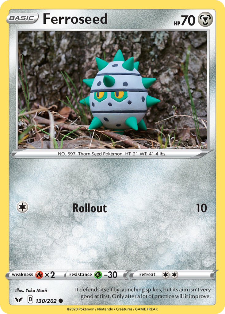 Ferroseed (130/202) [Sword & Shield: Base Set] - Pokémon - Card Brawlers | Quebec | Canada |
