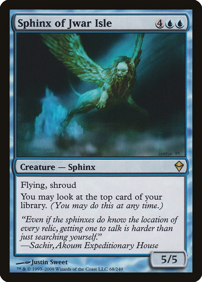Sphinx of Jwar Isle [Zendikar] - Magic: The Gathering - Card Brawlers | Quebec | Canada |