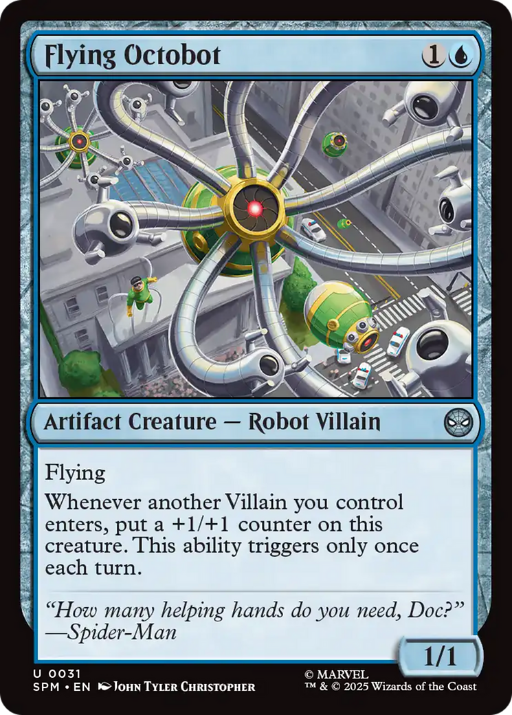 Flying Octobot [Marvel's Spider-Man] - Magic: The Gathering - Card Brawlers | Quebec | Canada |