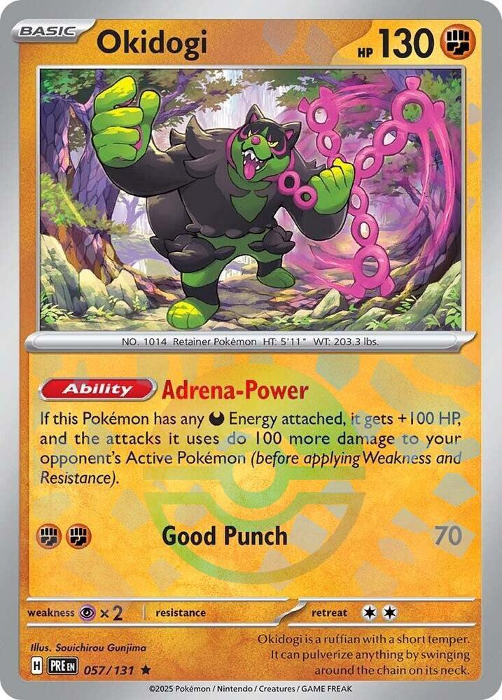 Okidogi (057/131) (Poke Ball Pattern) [Scarlet & Violet: Prismatic Evolutions] - Pokémon - Card Brawlers | Quebec | Canada |