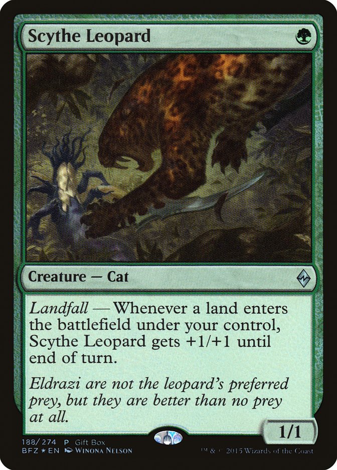 Scythe Leopard (Gift Box) [Battle for Zendikar Promos] - Magic: The Gathering - Card Brawlers | Quebec | Canada |