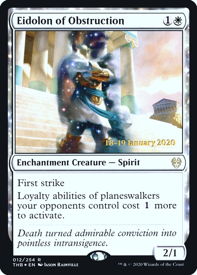 Eidolon of Obstruction [Theros Beyond Death Prerelease Promos] - Magic: The Gathering - Card Brawlers | Quebec | Canada |