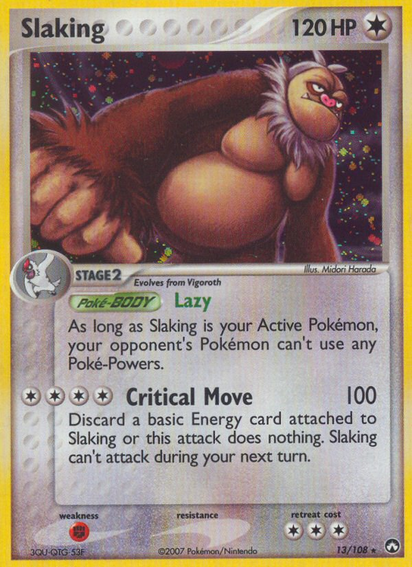 Slaking (13/108) [EX: Power Keepers] - Pokémon - Card Brawlers | Quebec | Canada |