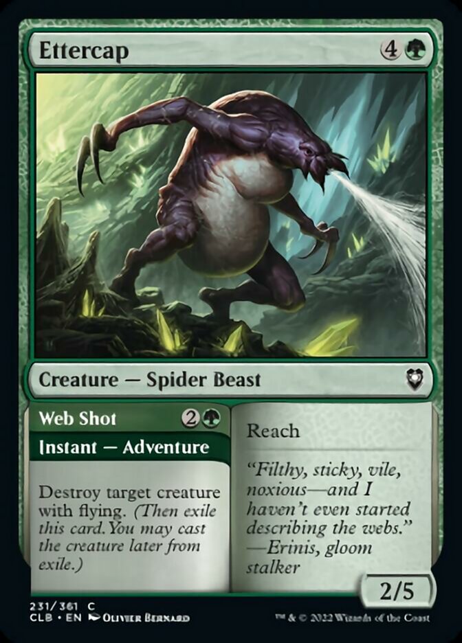 Ettercap // Web Shot [Commander Legends: Battle for Baldur's Gate] - Magic: The Gathering - Card Brawlers | Quebec | Canada |