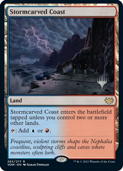 Stormcarved Coast (Promo Pack) [Innistrad: Crimson Vow Promos] - Magic: The Gathering - Card Brawlers | Quebec | Canada |