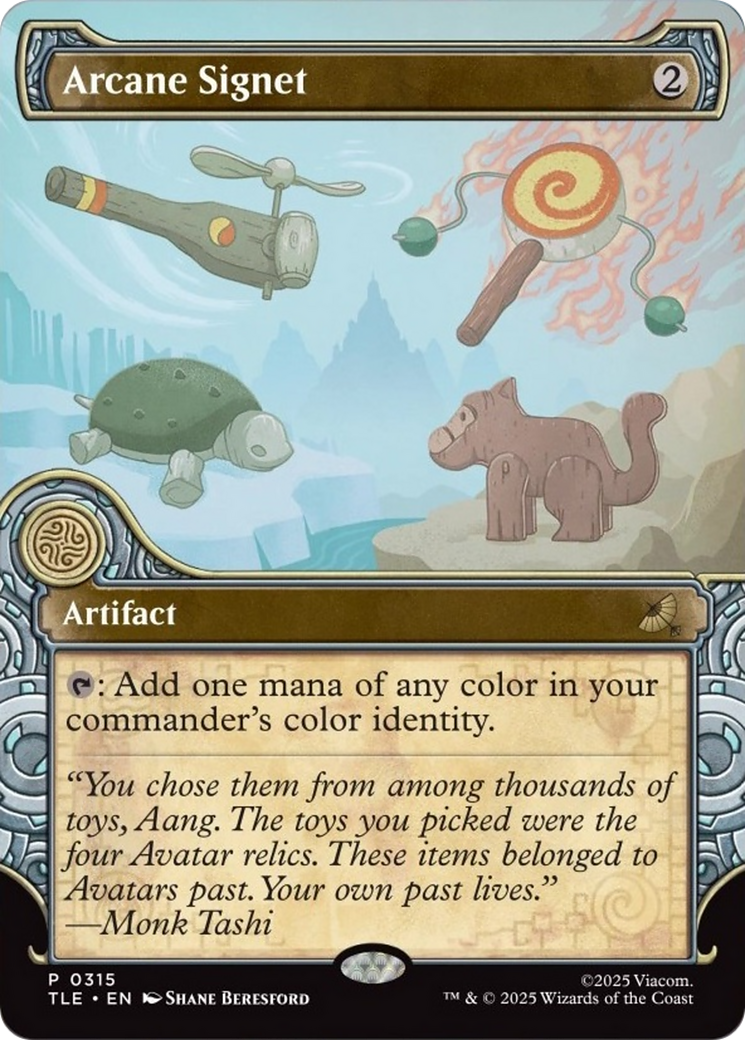 Arcane Signet (Showcase) [Avatar: The Last Airbender: Eternal-Legal] - Magic: The Gathering - Card Brawlers | Quebec | Canada |