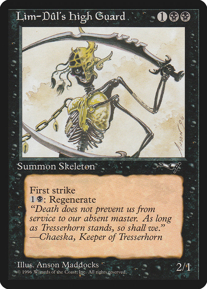 Lim-Dul's High Guard (Holding Sword) [Alliances] - Magic: The Gathering - Card Brawlers | Quebec | Canada |