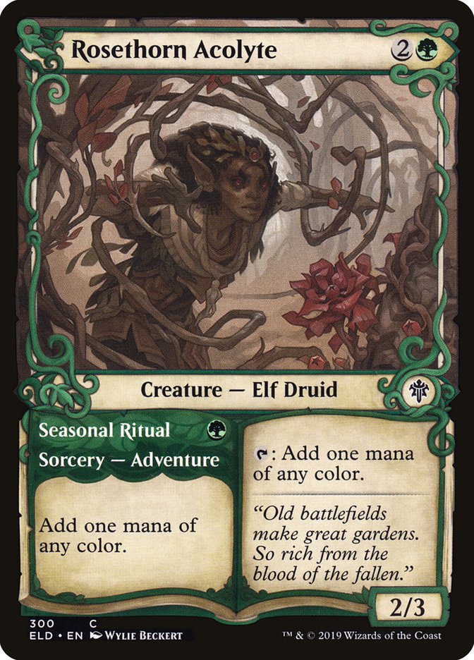 Rosethorn Acolyte // Seasonal Ritual (Showcase) [Throne of Eldraine] - Magic: The Gathering - Card Brawlers | Quebec | Canada |