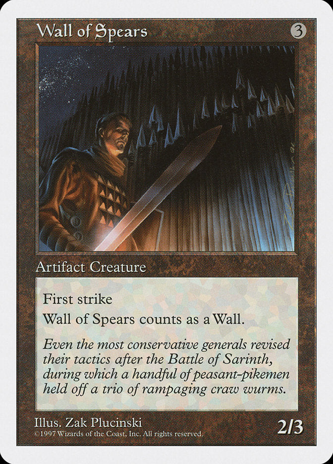 Wall of Spears [Fifth Edition] - Magic: The Gathering - Card Brawlers | Quebec | Canada |