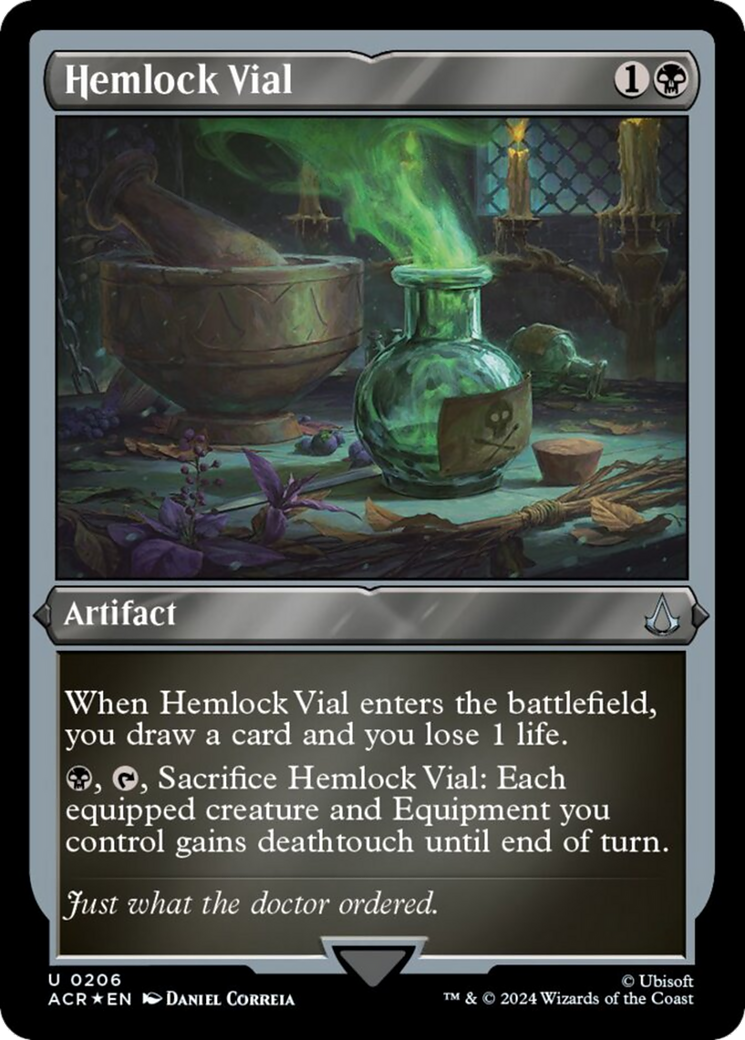 Hemlock Vial (Foil Etched) [Assassin's Creed] - Magic: The Gathering - Card Brawlers | Quebec | Canada |