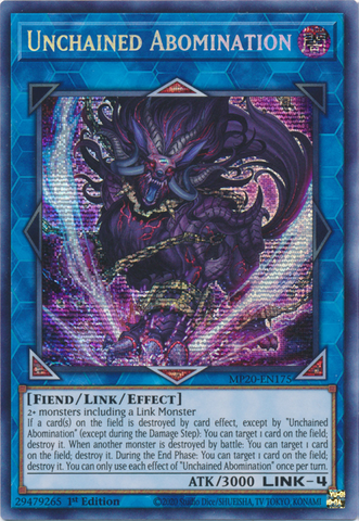 Unchained Abomination [MP20-EN175] Prismatic Secret Rare - Yu-Gi-Oh! - Card Brawlers | Quebec | Canada |