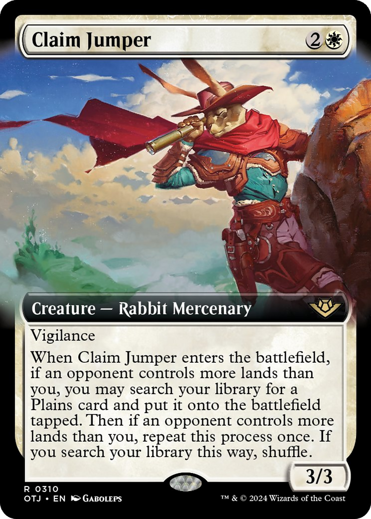 Claim Jumper (Extended Art) [Outlaws of Thunder Junction] - Magic: The Gathering - Card Brawlers | Quebec | Canada |