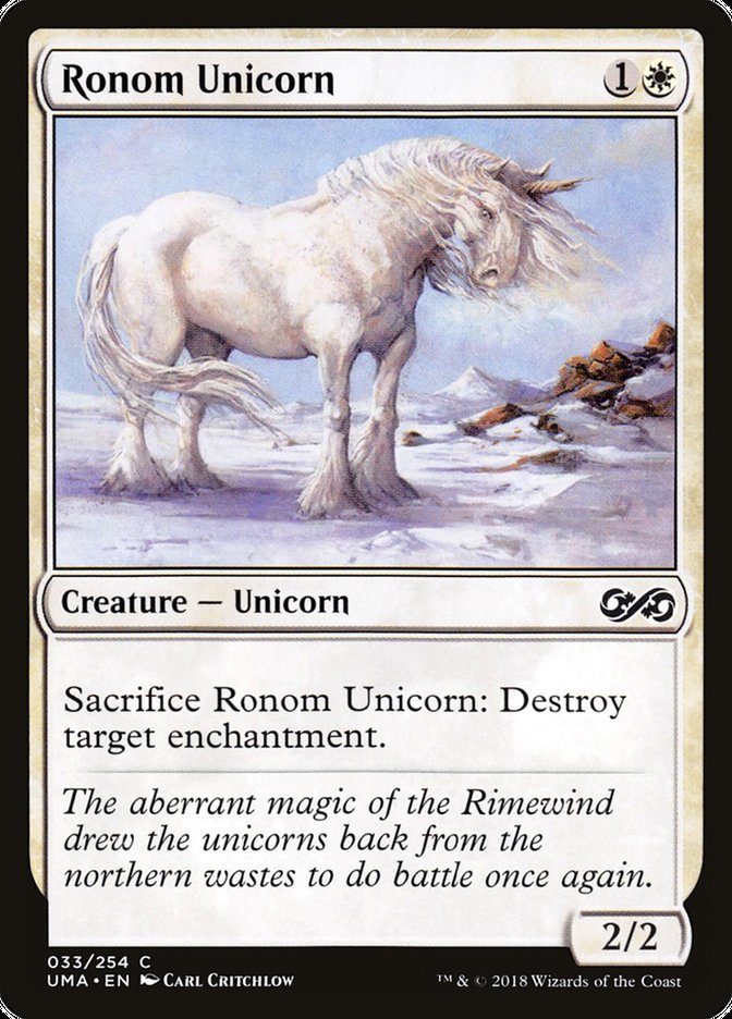 Ronom Unicorn [Ultimate Masters] - Magic: The Gathering - Card Brawlers | Quebec | Canada |