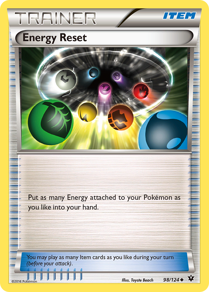 Energy Reset (98/124) [XY: Fates Collide] - Pokémon - Card Brawlers | Quebec | Canada |
