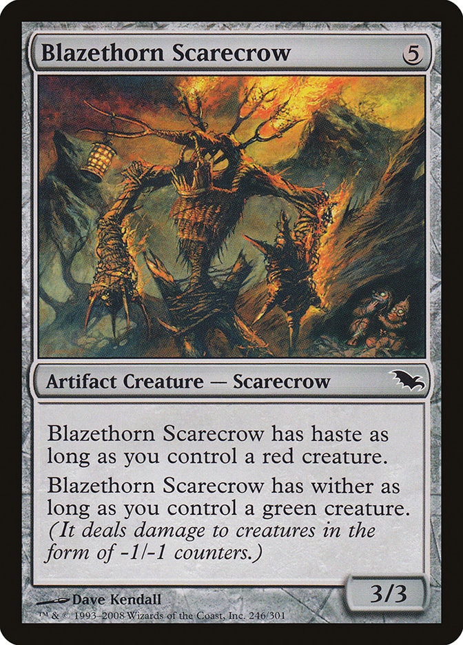 Blazethorn Scarecrow [Shadowmoor] - Magic: The Gathering - Card Brawlers | Quebec | Canada |