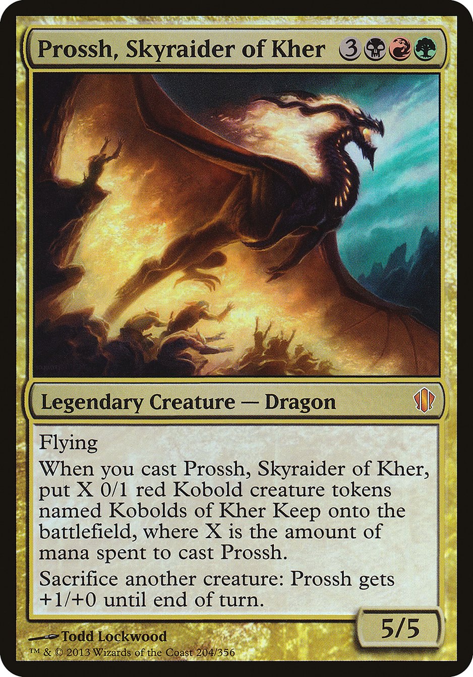 Prossh, Skyraider of Kher (Oversized) [Commander 2013 Oversized] - Magic: The Gathering - Card Brawlers | Quebec | Canada |