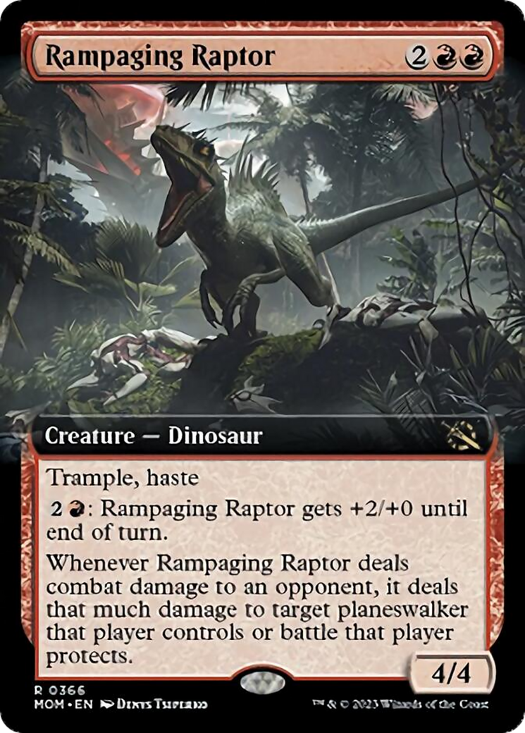 Rampaging Raptor (Extended Art) [March of the Machine] - Magic: The Gathering - Card Brawlers | Quebec | Canada |