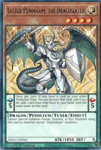 Luster Pendulum, the Dracoslayer (Rare) [ANGU-EN045] Rare - Yu-Gi-Oh! - Card Brawlers | Quebec | Canada |