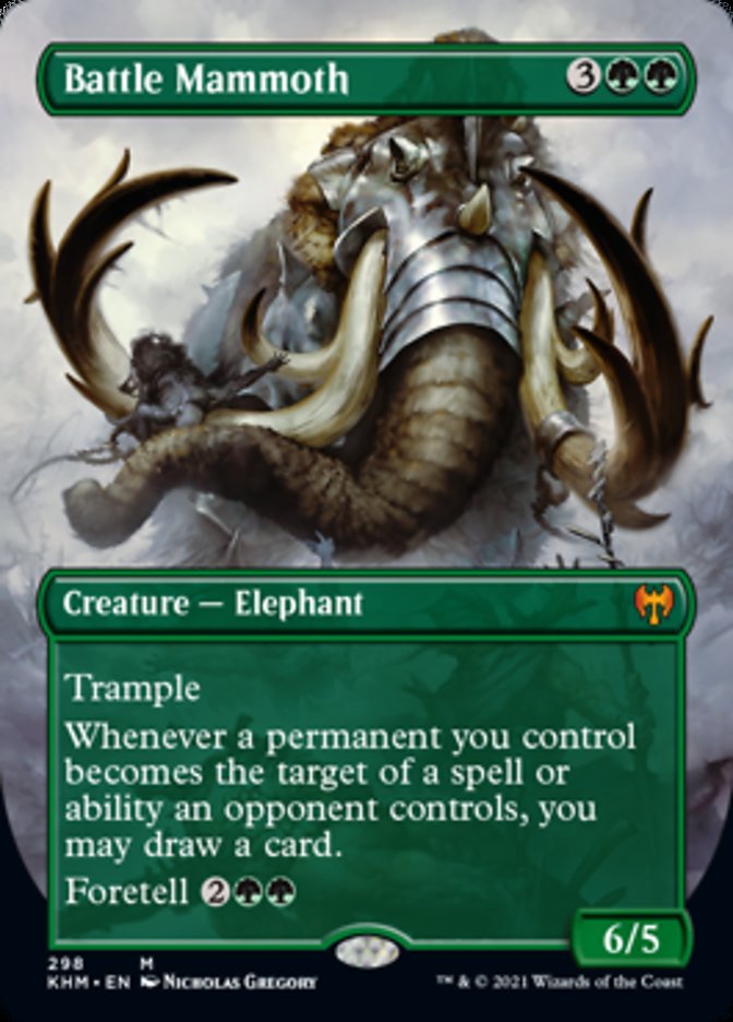 Battle Mammoth (Borderless Alternate Art) [Kaldheim] - Magic: The Gathering - Card Brawlers | Quebec | Canada |