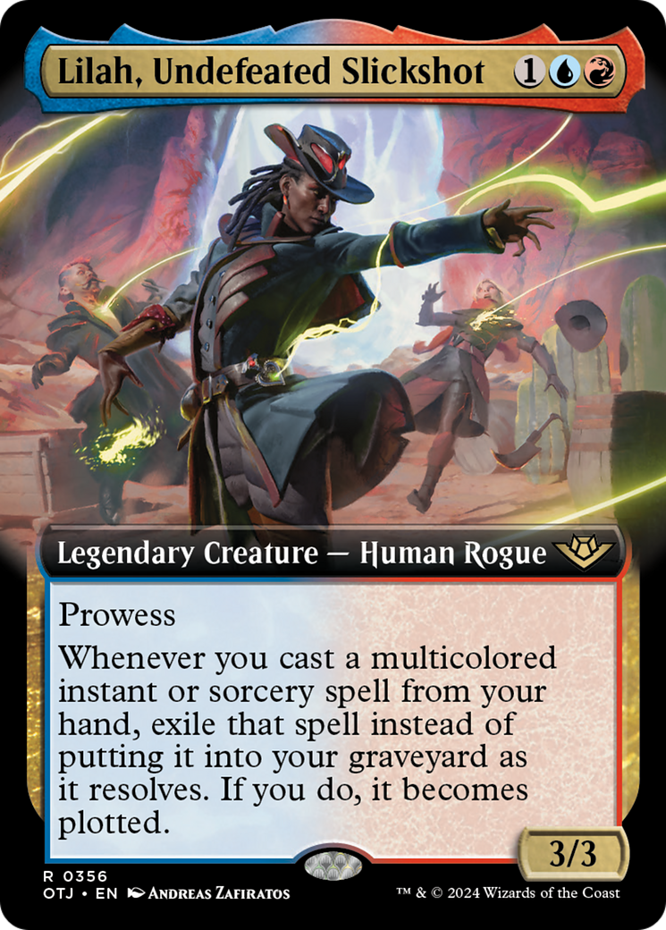 Lilah, Undefeated Slickshot (Extended Art) [Outlaws of Thunder Junction] - Magic: The Gathering - Card Brawlers | Quebec | Canada |
