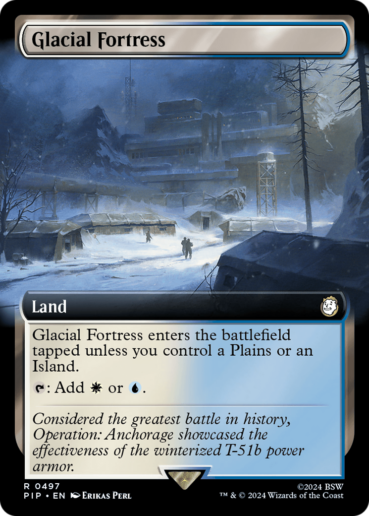 Glacial Fortress (Extended Art) [Fallout] - Magic: The Gathering - Card Brawlers | Quebec | Canada |