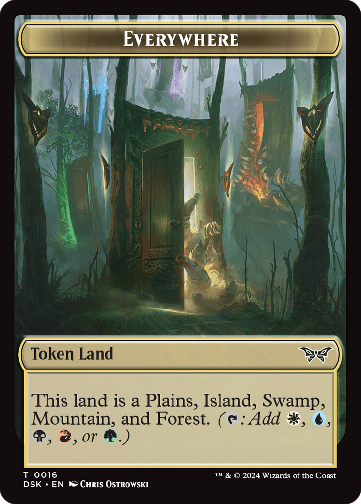 Everywhere // Manifest Double-Sided Token [Duskmourn: House of Horror Tokens] - Magic: The Gathering - Card Brawlers | Quebec | Canada |