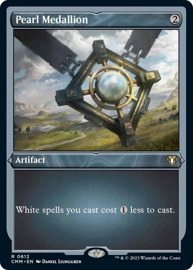 Pearl Medallion (Foil Etched) [Commander Masters] - Magic: The Gathering - Card Brawlers | Quebec | Canada |