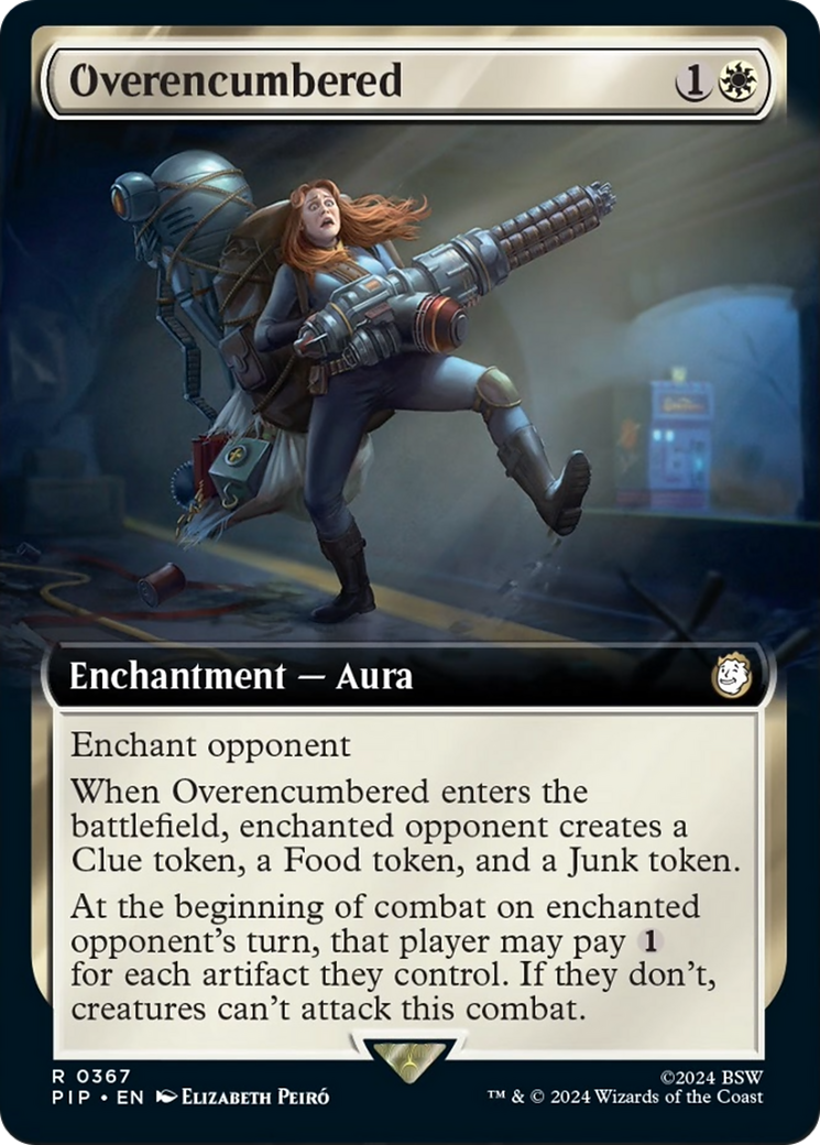 Overencumbered (Extended Art) [Fallout] - Magic: The Gathering - Card Brawlers | Quebec | Canada |