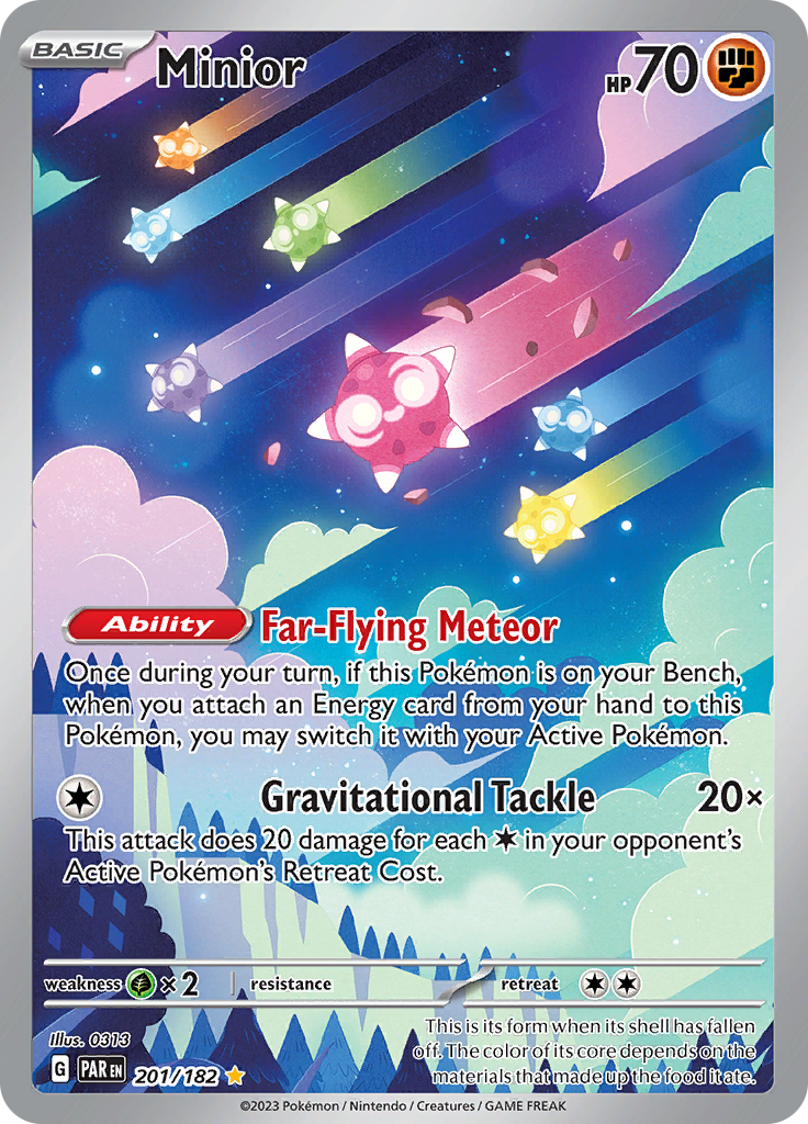 Minior (201/182) [Scarlet & Violet: Paradox Rift] - Pokémon - Card Brawlers | Quebec | Canada |